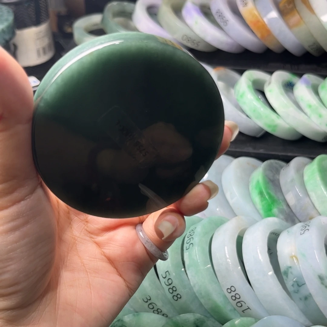 未镶嵌翡翠手镯未镶嵌定制翡翠