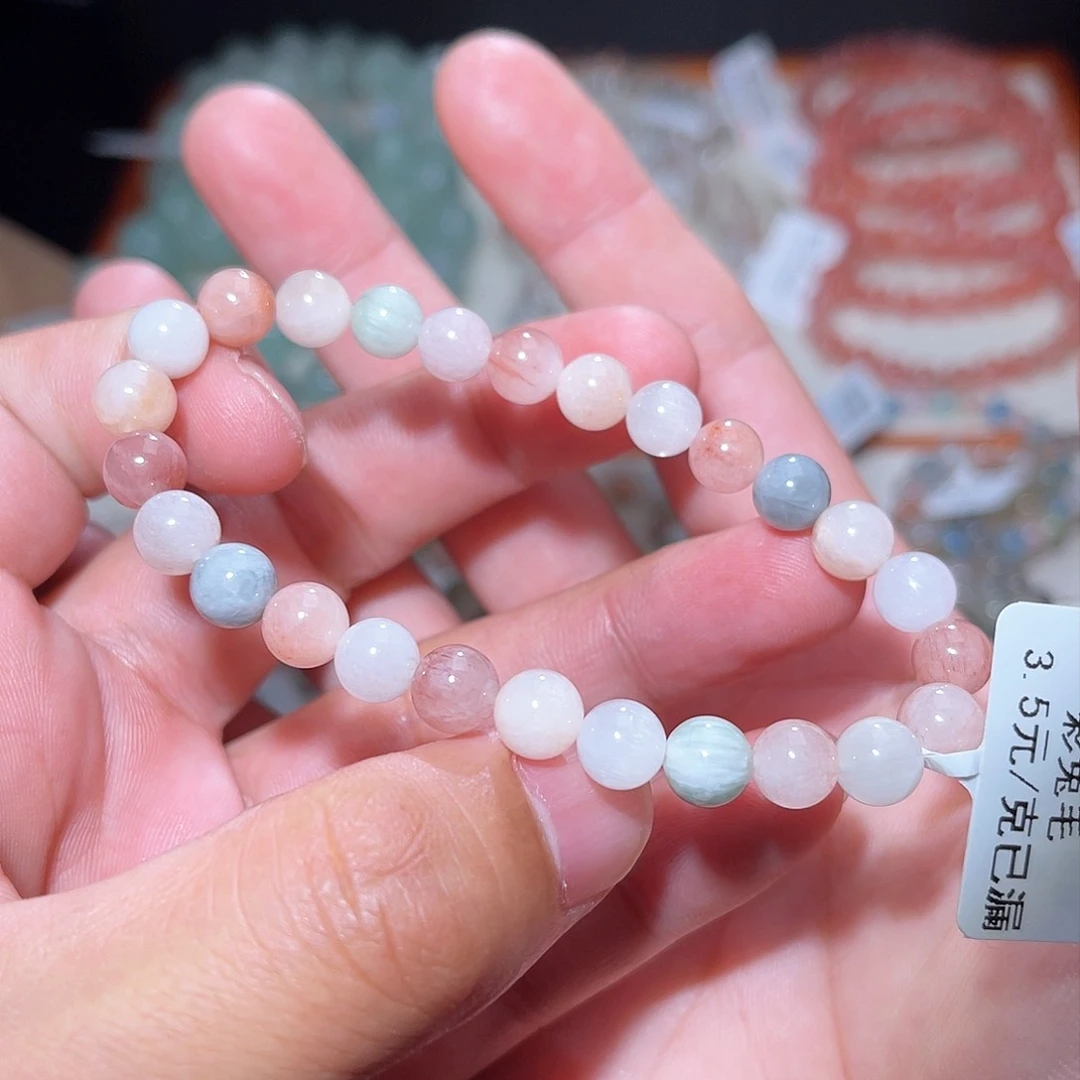 水晶手链未镶嵌245号主图手串  7+