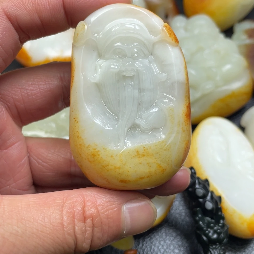 和田玉未镶嵌挂件