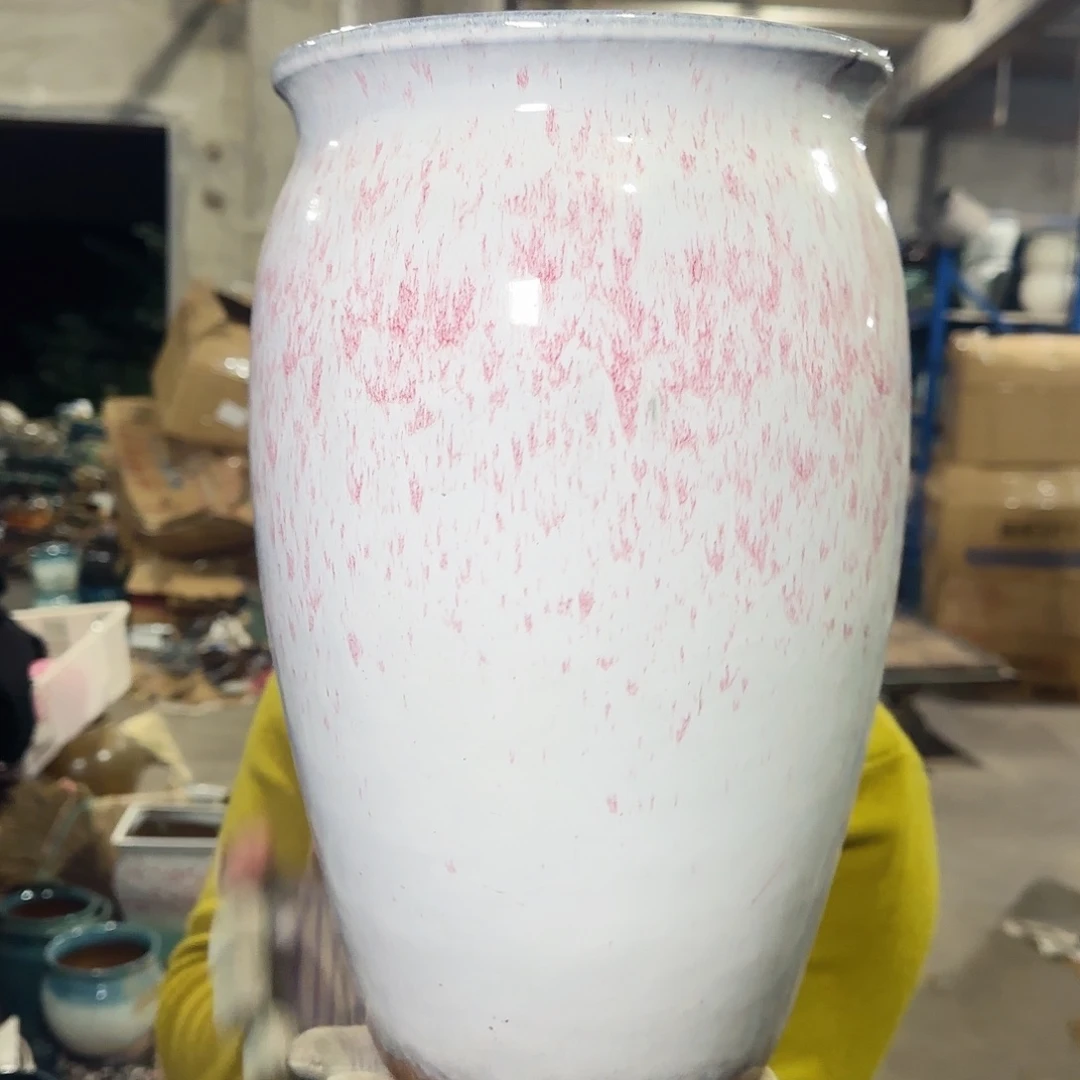 紫砂花盆高34口20