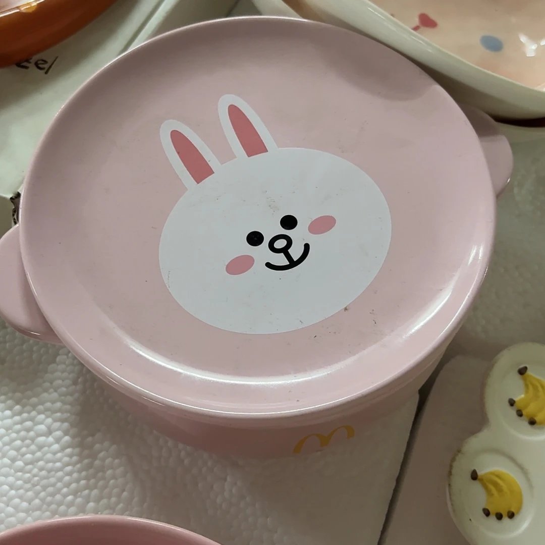 搪瓷微瑕可妮兔泡面碗