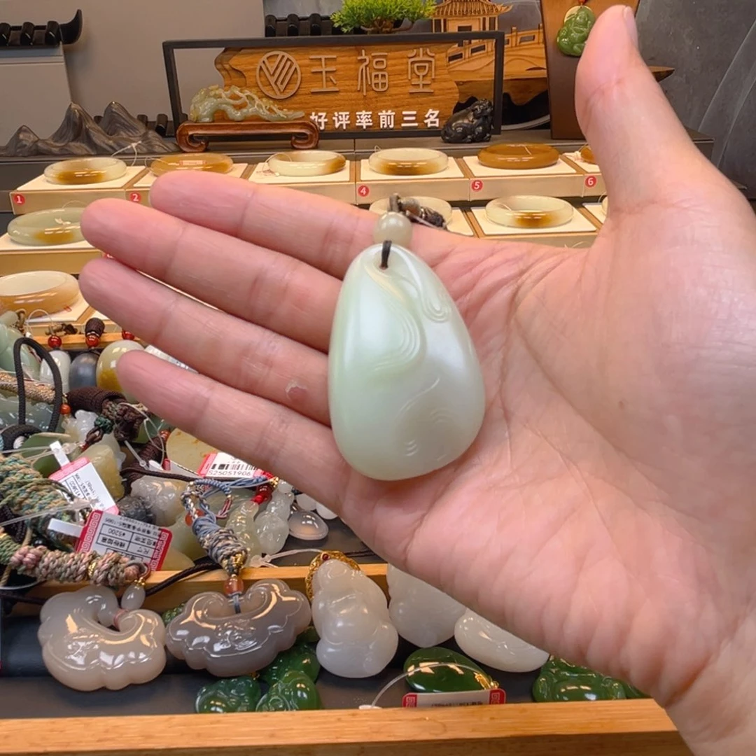 和田玉未镶嵌颈饰9