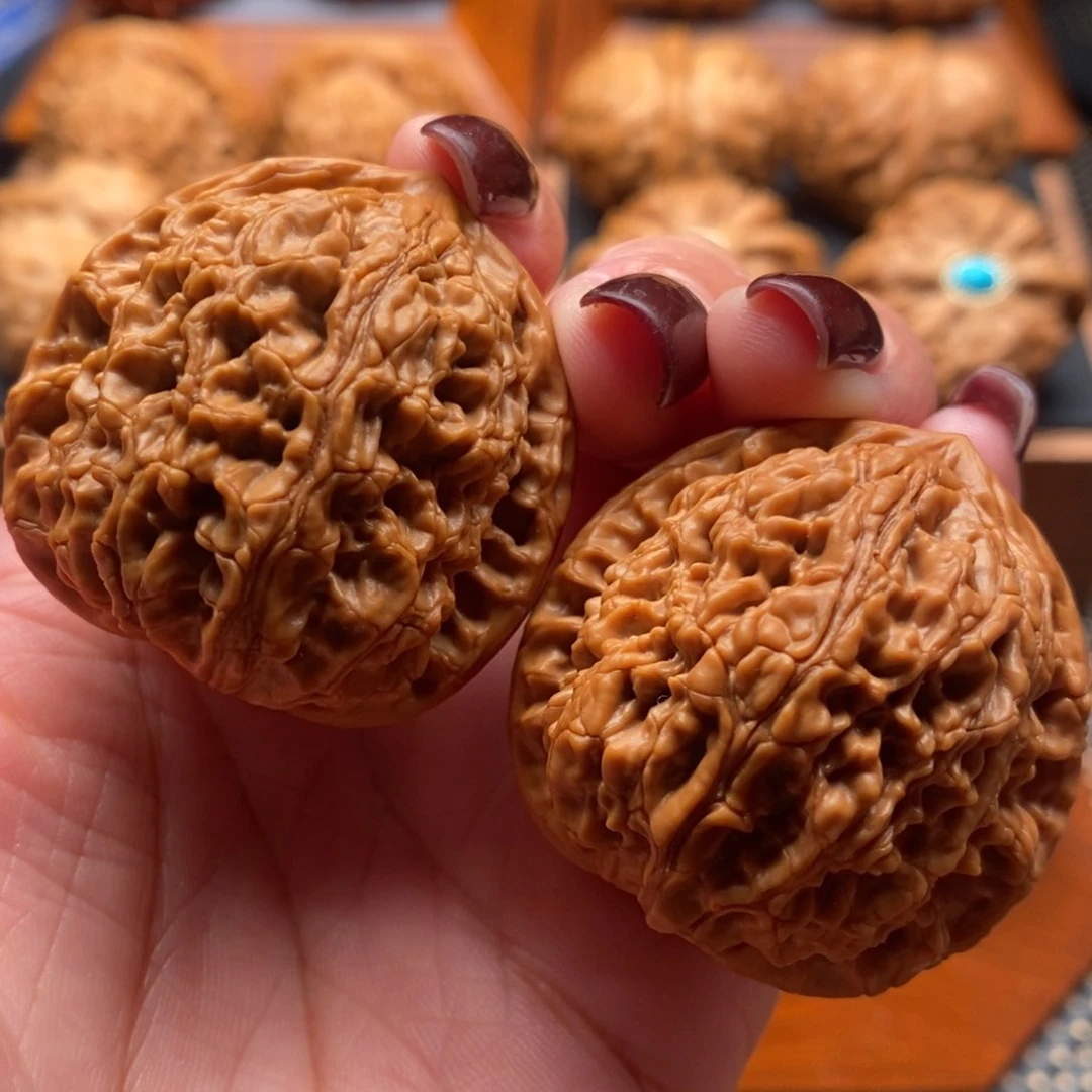 把件文玩核桃39尺水龙纹狮子头