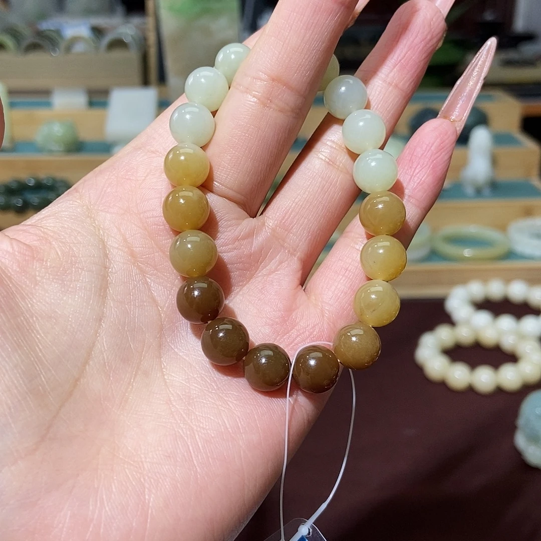 和田玉未镶嵌手链