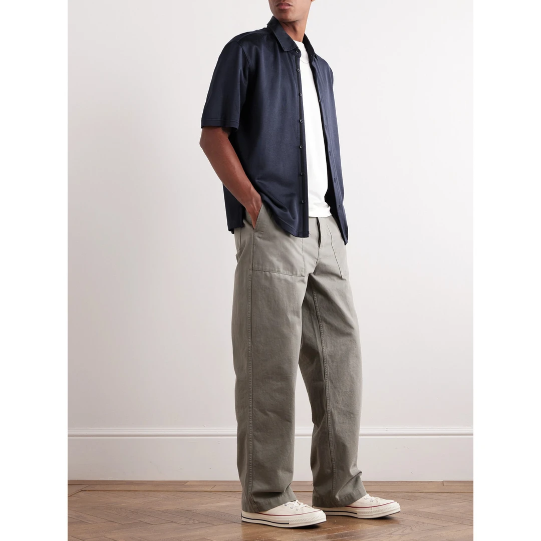 rag & bone 宽松平纹布短袖衬衫NAP颇特
