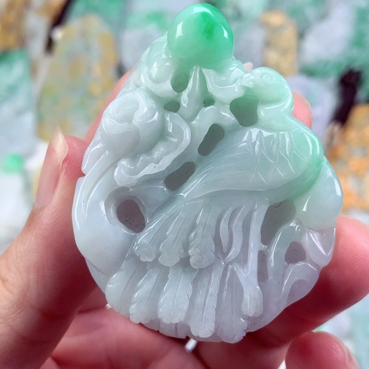 翡翠未镶嵌吊坠(不含链)
