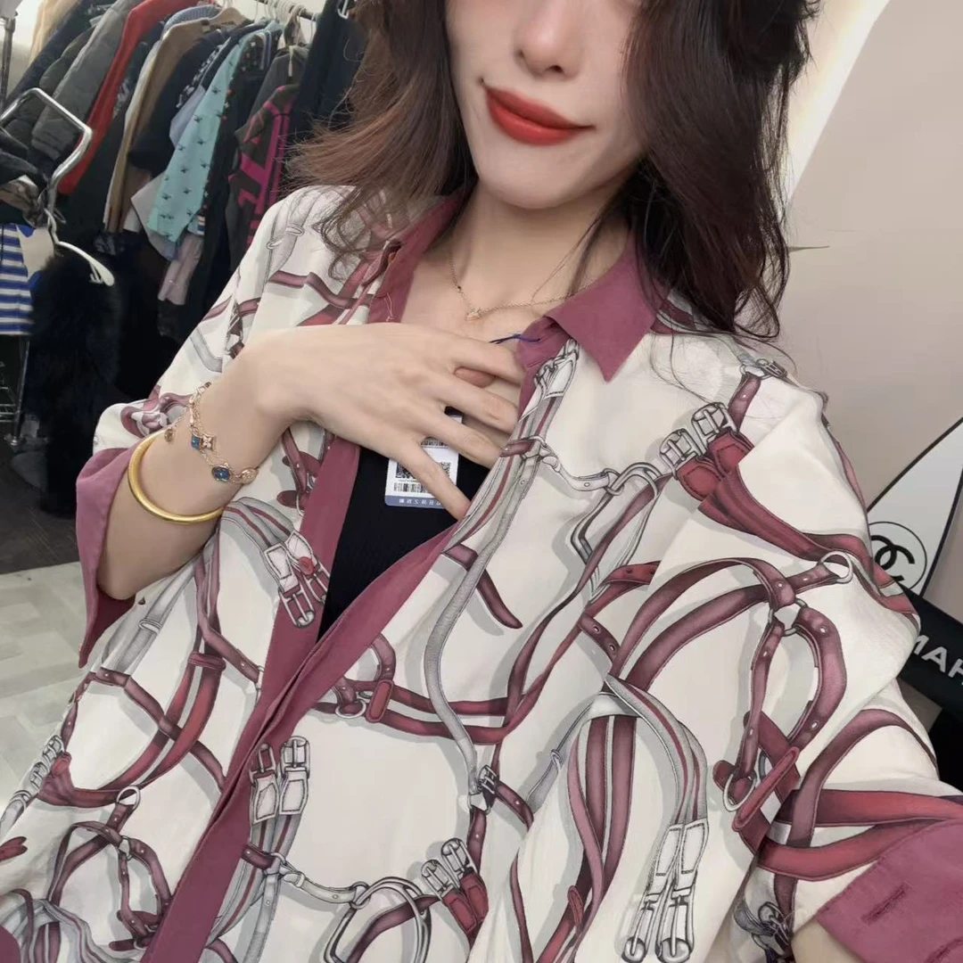 95新 GUCCI/古驰 麦殿/夏季开衫白拼紫色38码/240921VZTYQ02