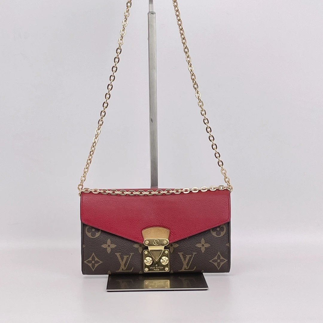 95新 LouisVuitton/路易威登 LV红盖信封钱包B626