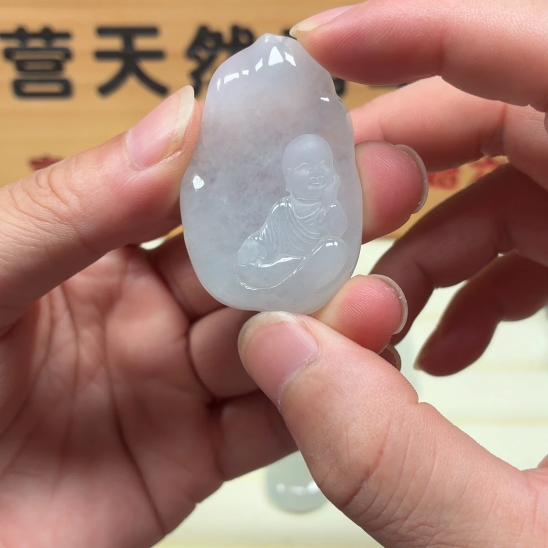 颈饰未镶嵌翡翠逍遥佛