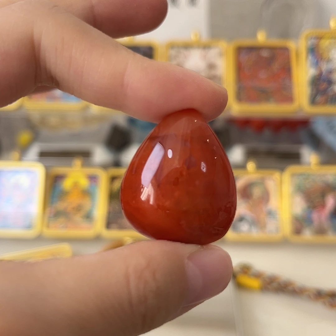南红玛瑙未镶嵌颈饰矿坑微瑕