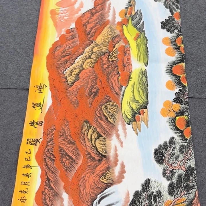 竖款潮汇书出艺术作品