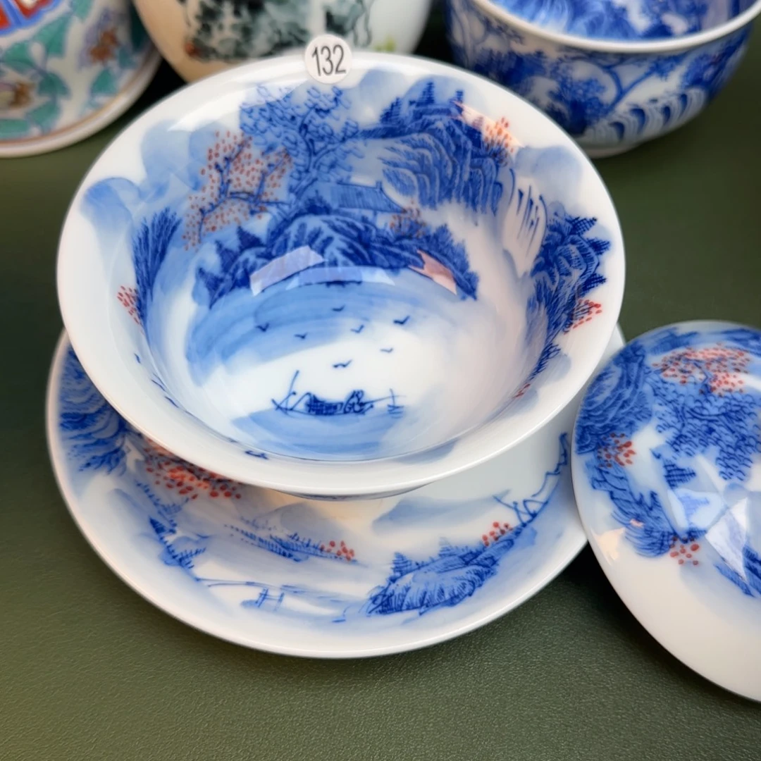 彦祖纯手工手绘茶具132