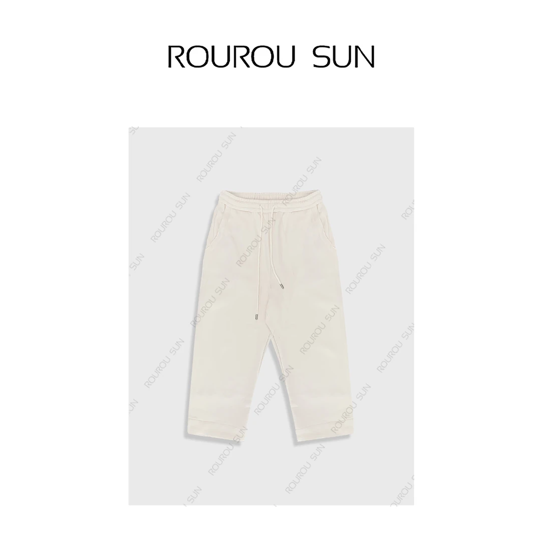 29108早秋款女装韩版宽松时尚通勤百搭慵懒风时尚加绒九分卫裤