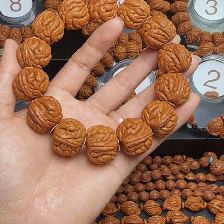 桃核手串龙纹桃核