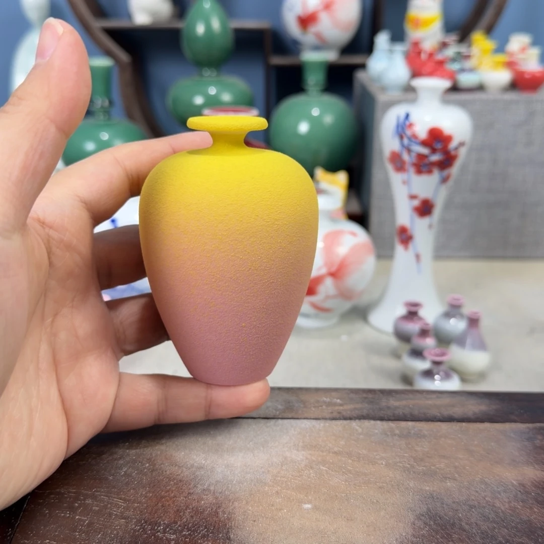 陶瓷手工小花器摆件