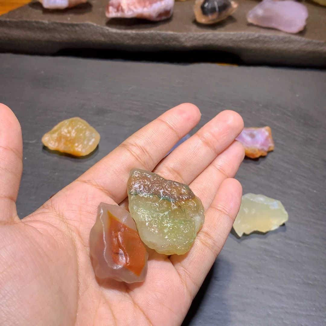 玛瑙/玉髓未镶嵌项链