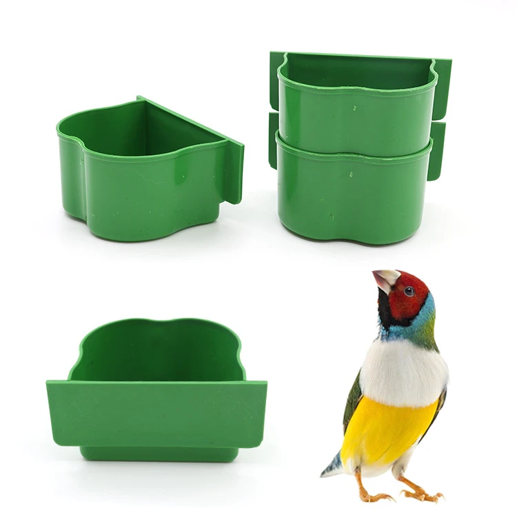 鸟用鹦鹉鸟食盒宠物鸟用品花形水盆方笼子食碗兔笼食杯鸟笼食槽