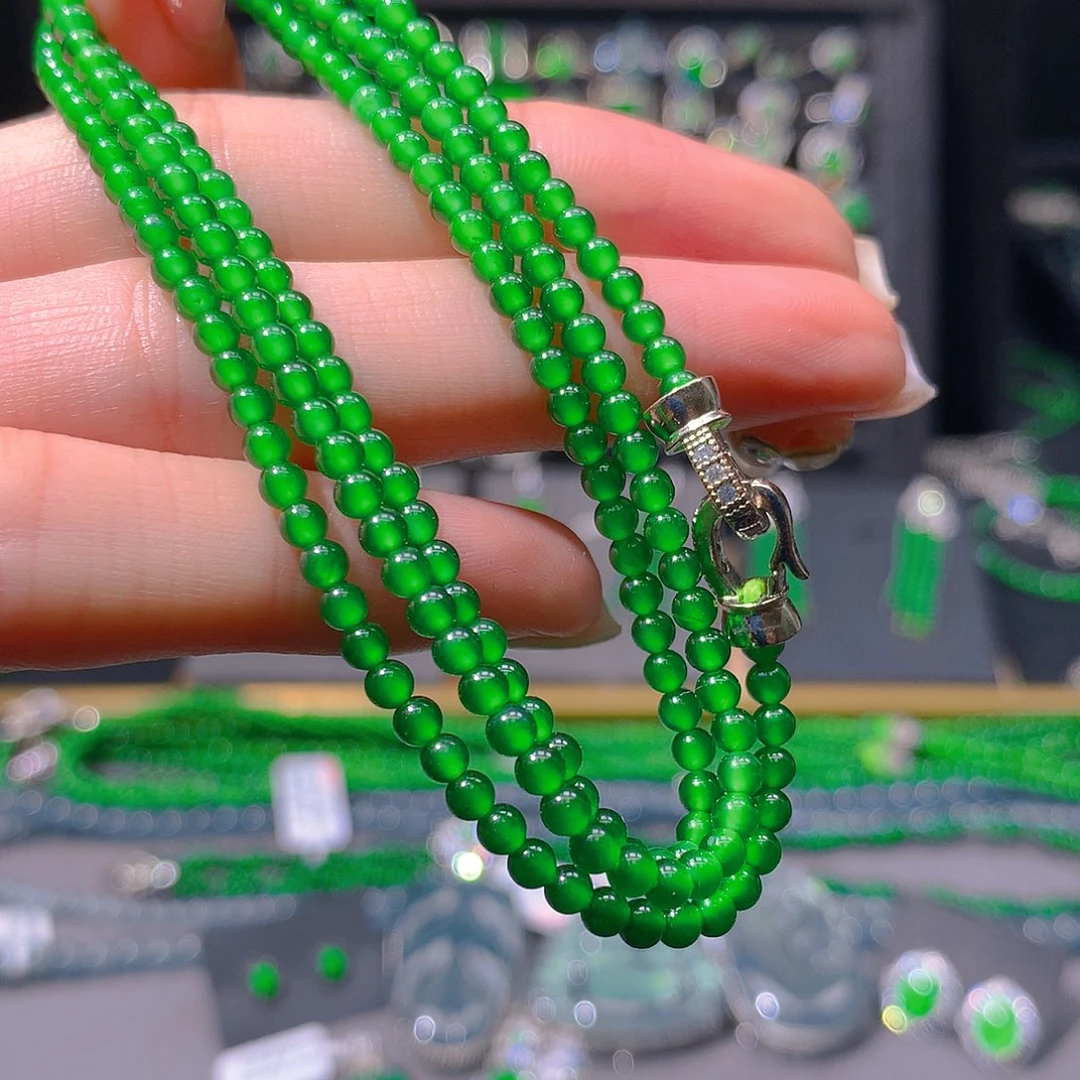 翡翠未镶嵌耳饰天然翡翠