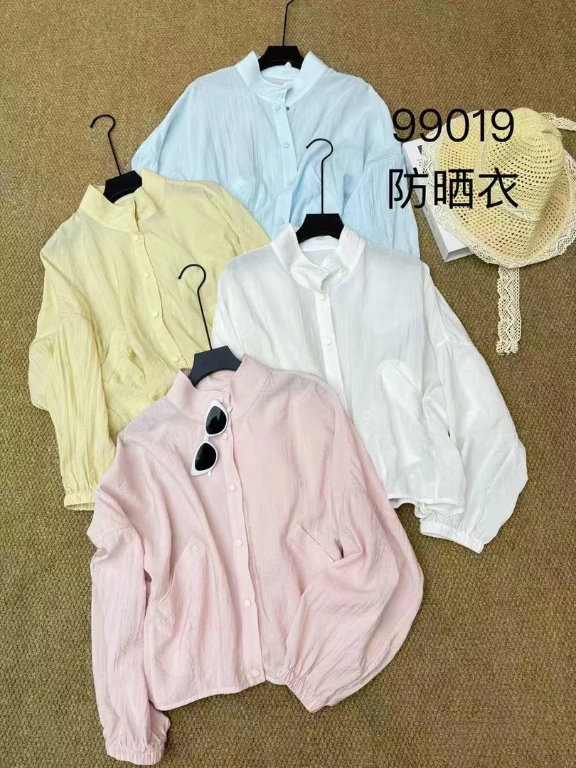 99019防晒修身型常规款宽松型衬衫防晒服薄款时尚防晒衣