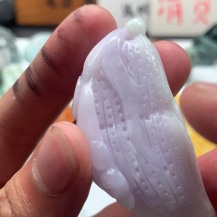 翡翠未镶嵌颈饰保真天然a货翡翠