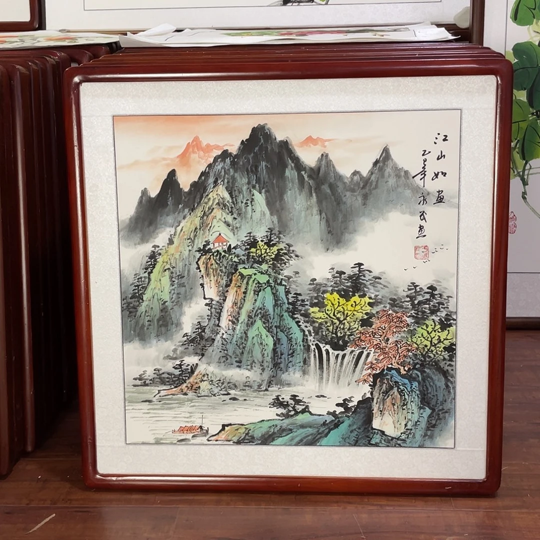 国画带框尺寸63*63厘米