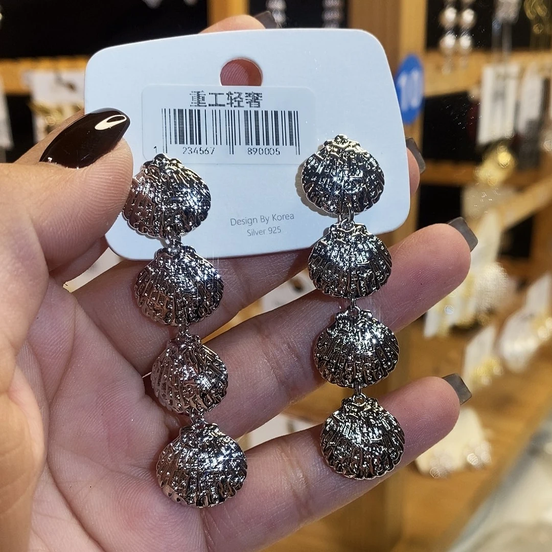 纯铜合金琉璃耳饰