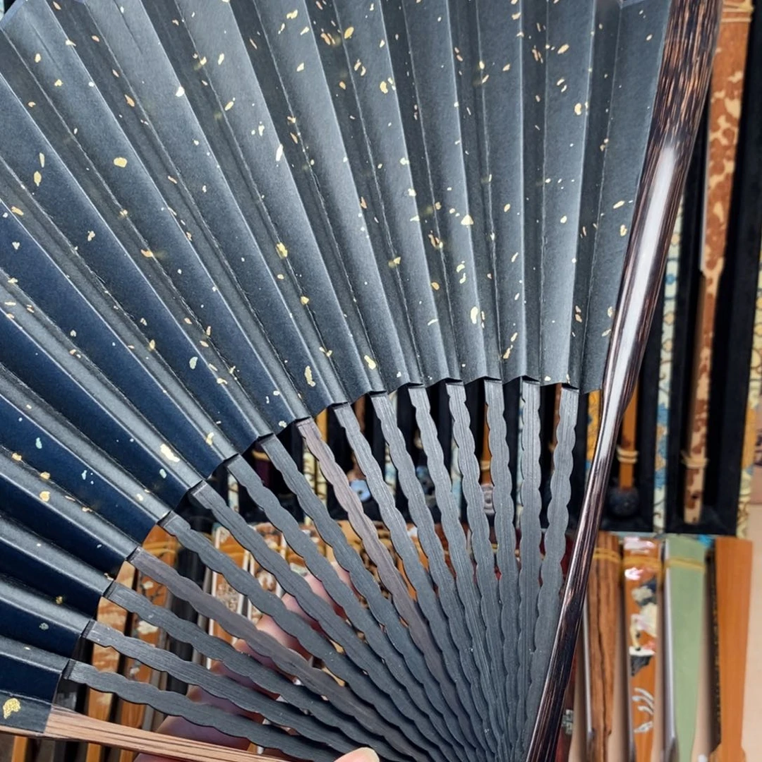 扇子入门款半棕竹小茄头