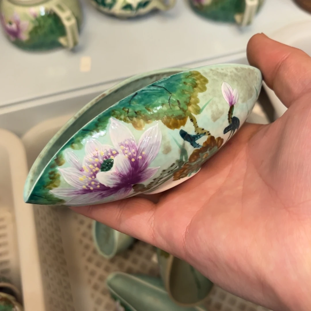 景德镇柴烧手工手绘陶瓷