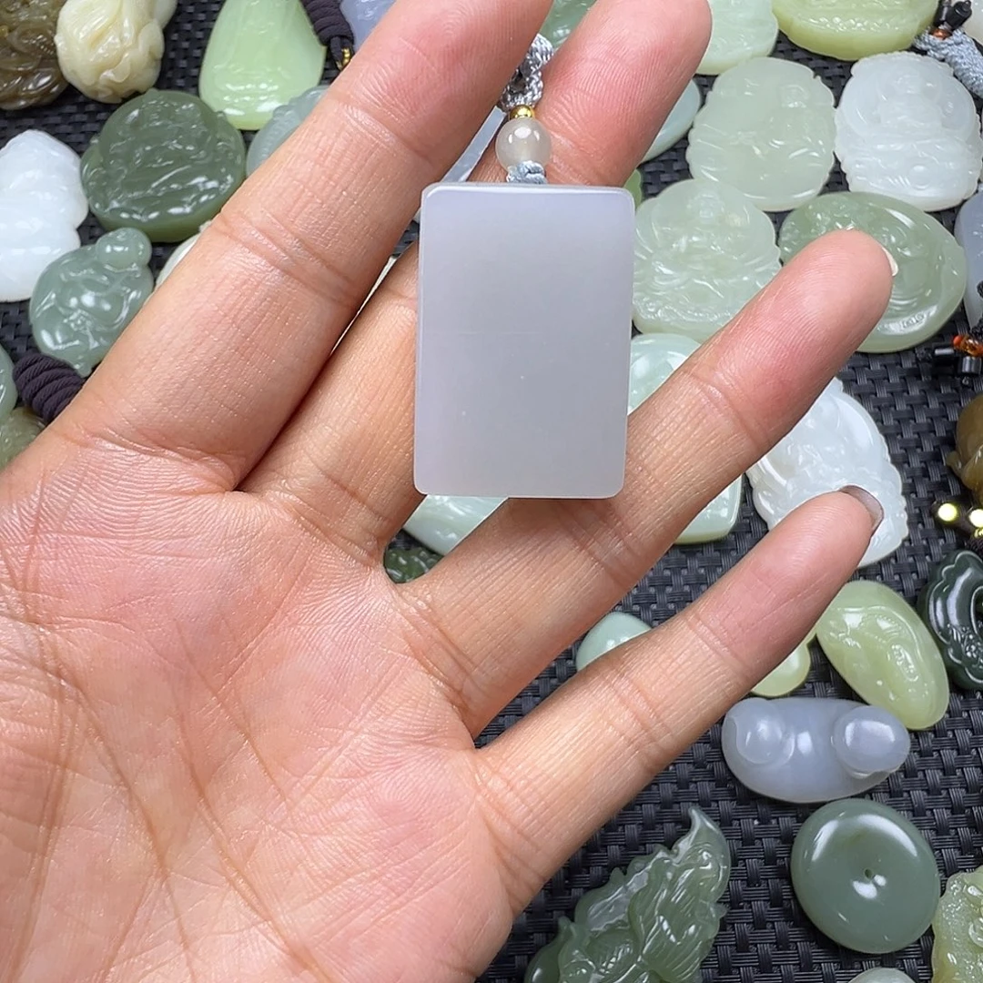 和田玉未镶嵌吊坠(赠链)卡31