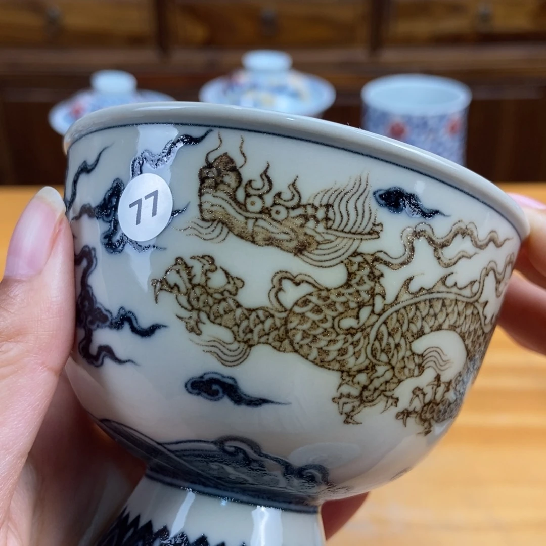 手绘现代茶具非古董