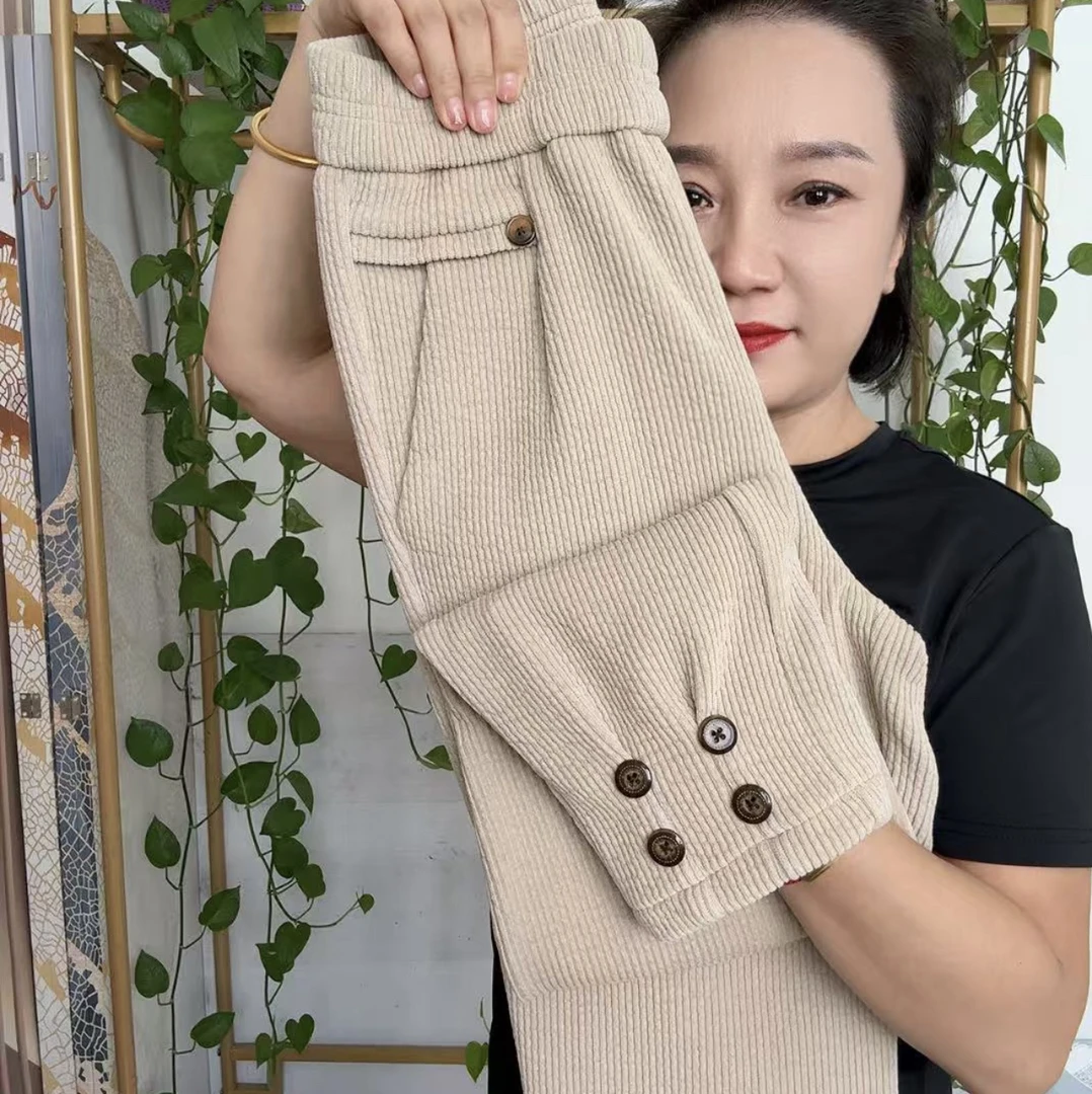 秋冬新款雪尼尔休闲马丁裤6282