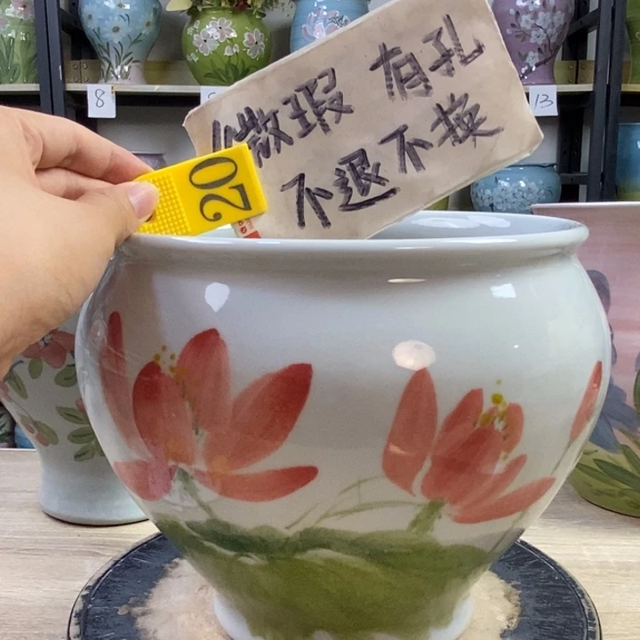 景德镇高温陶瓷花盆