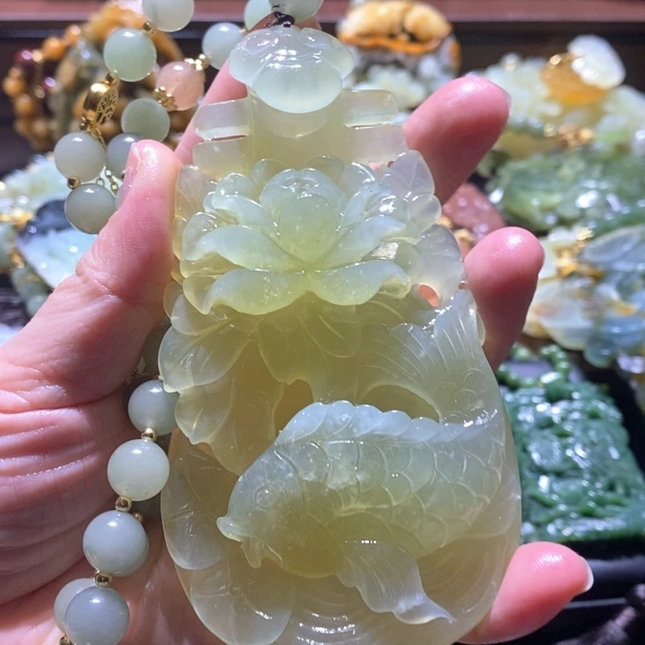 岫玉毛衣链未镶嵌