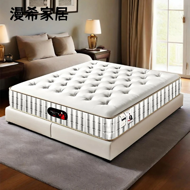 【手工拉扣床垫】通用家用适中纯手工拉扣无胶水环保独立袋高端床垫
