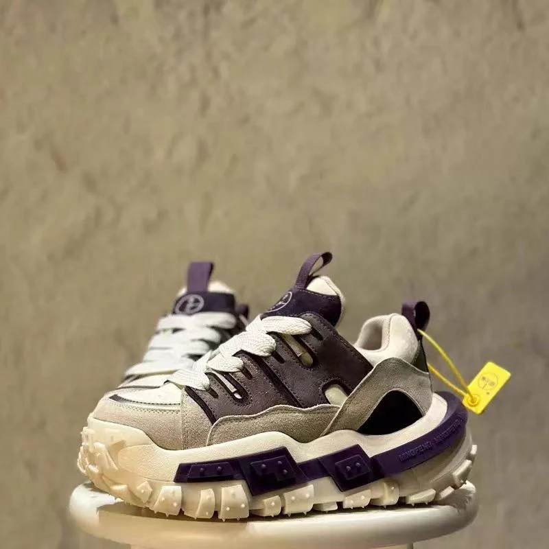 【麦子】欧洲站松糕厚底真皮老爹鞋女款运动鞋2025春季休闲女鞋潮