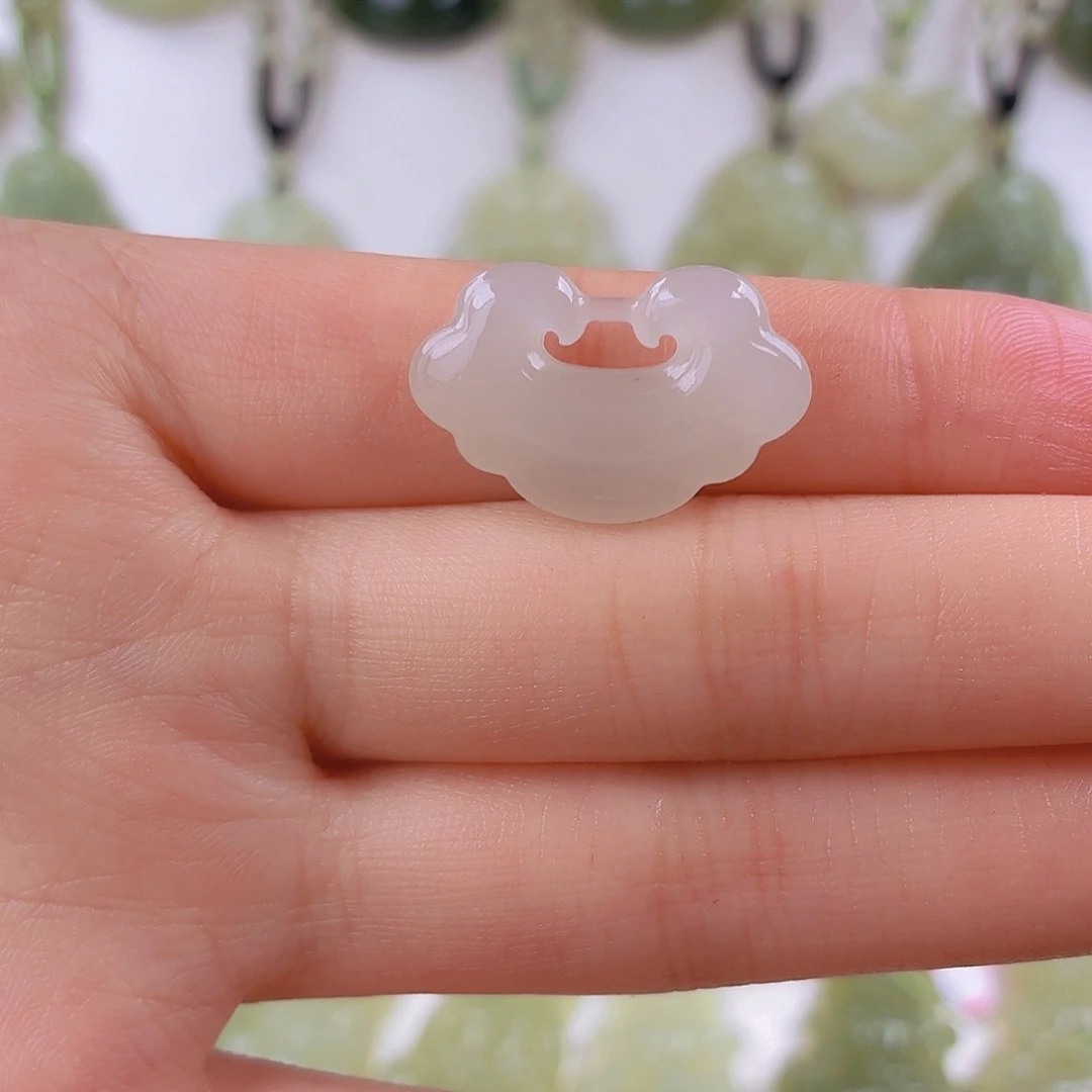 和田玉未镶嵌颈饰宽25左右