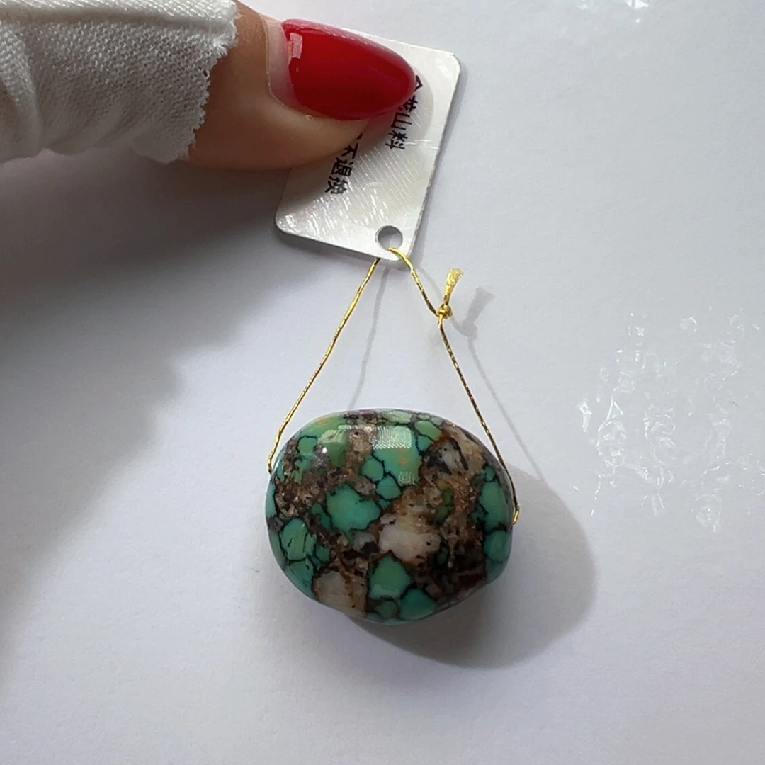 绿松石未镶嵌挂件