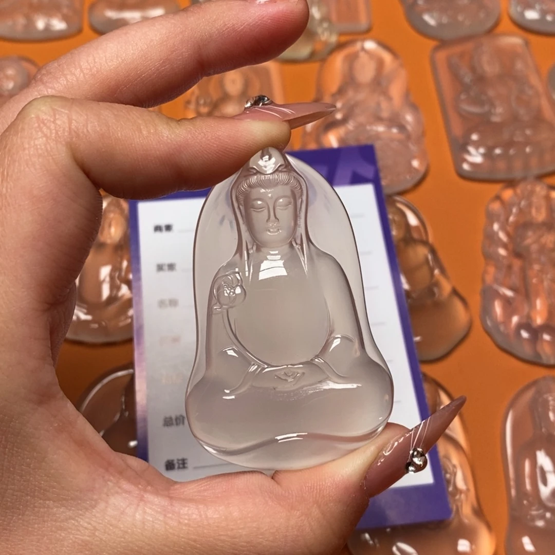 玛瑙/玉髓吊坠未镶嵌希**灯