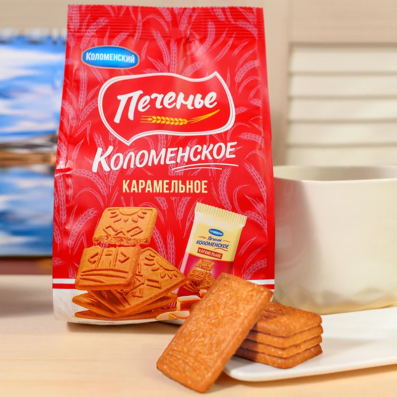 （2袋）俄罗斯进口卡洛姆思克【酥脆焦糖饼干】210克/袋酥脆