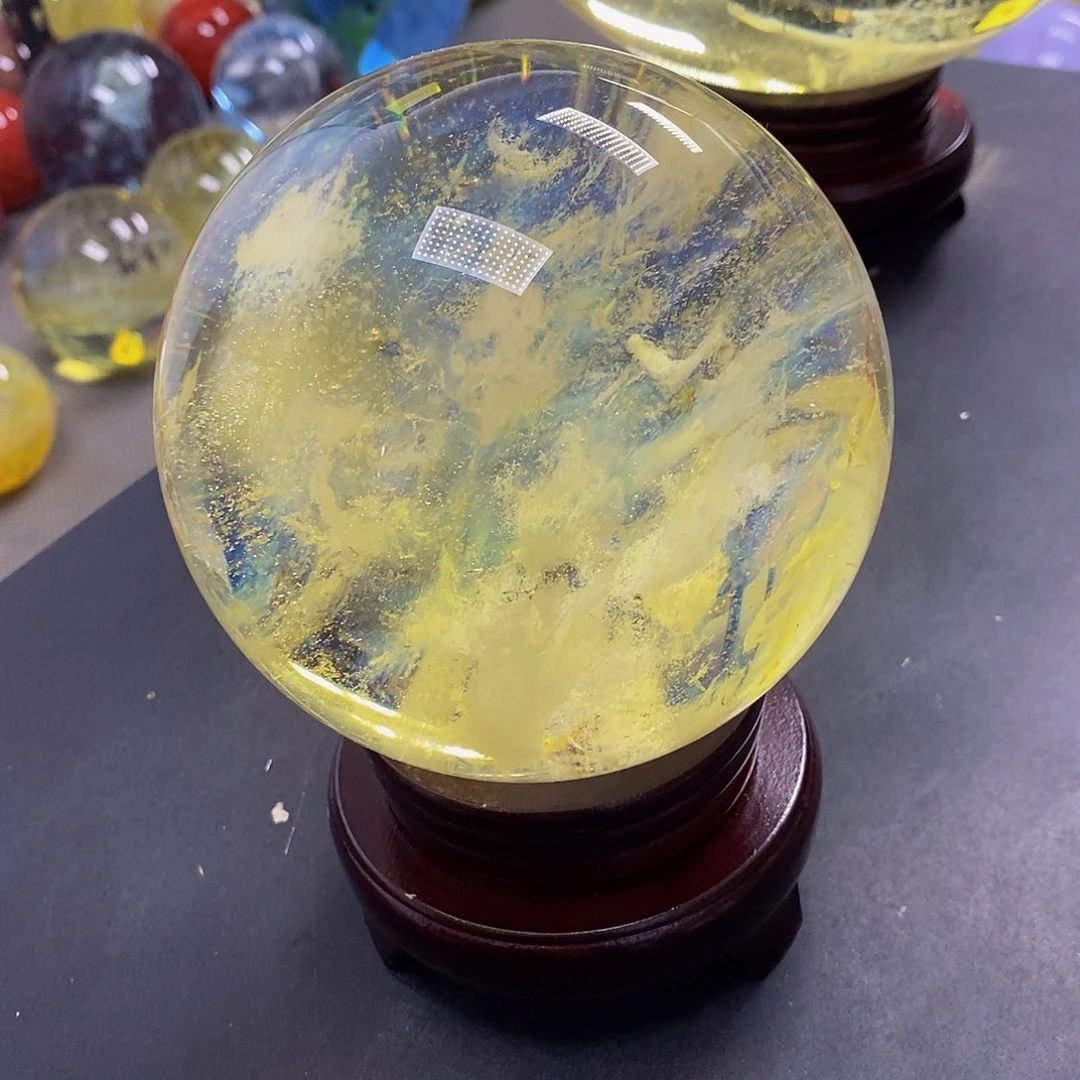 上***水石材11.6厘米黄水摆件