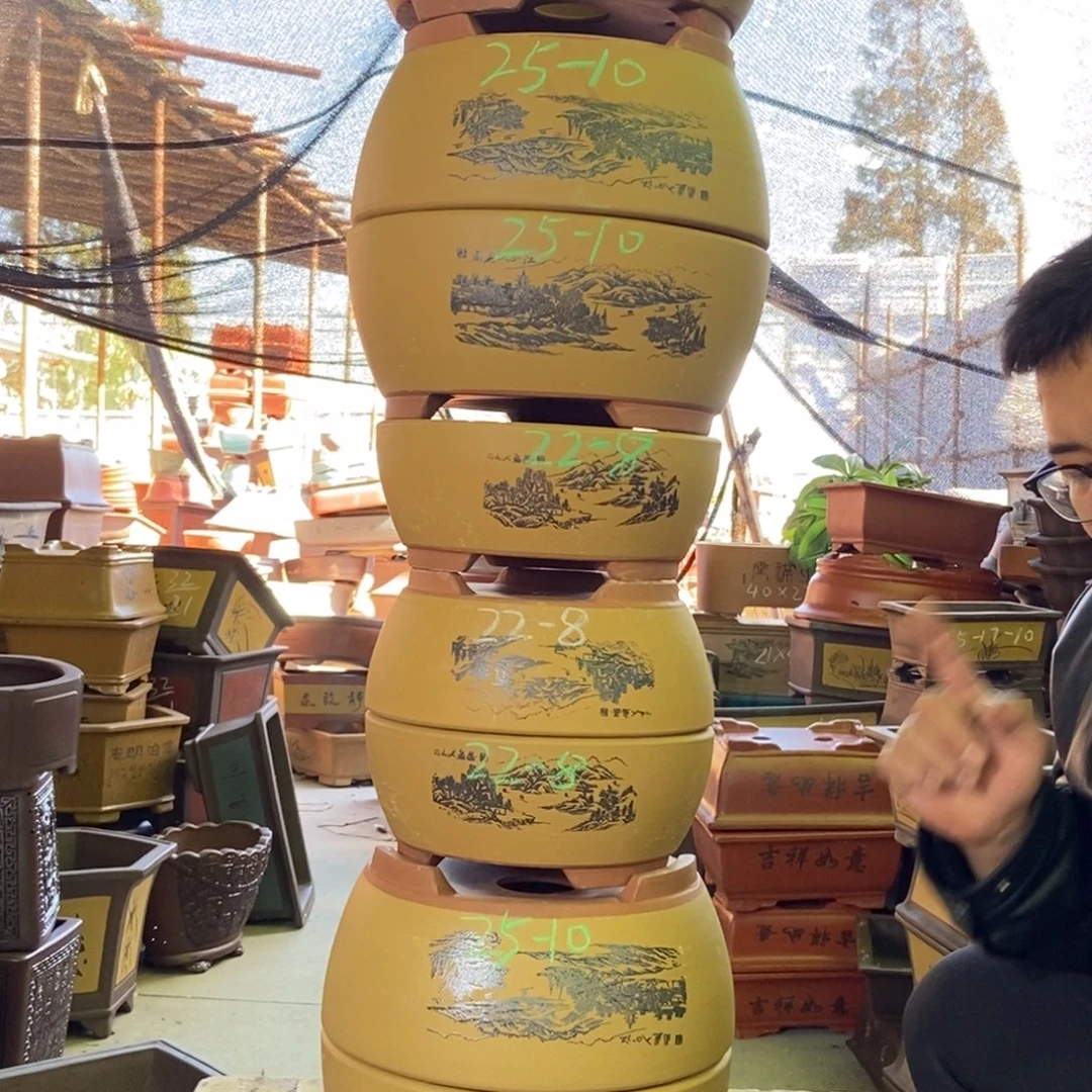 段泥花盆紫砂紫砂
