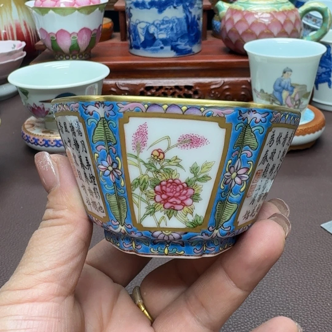 瓷片景德镇仿古手工制作精品展示