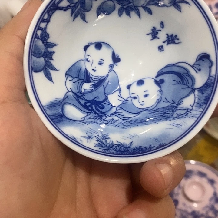 陶摆件景德镇陶瓷主人杯2344