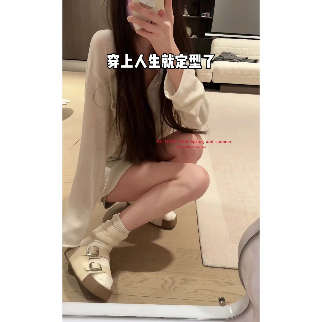 BK1688#一眼心动的厚底增高勃肯拖鞋~巨舒服又百搭