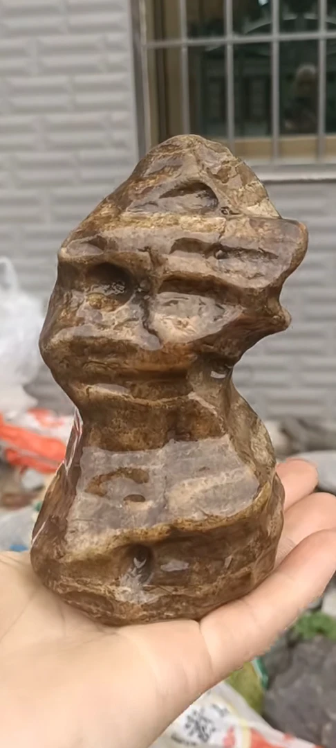 天然九龙璧奇石小摆件