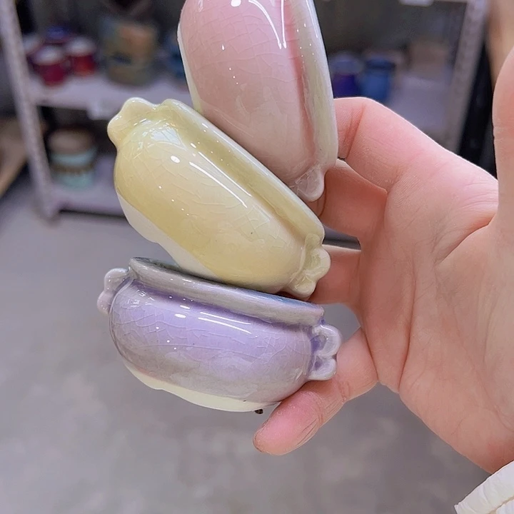 红陶陶瓷花盆当场满12包邮