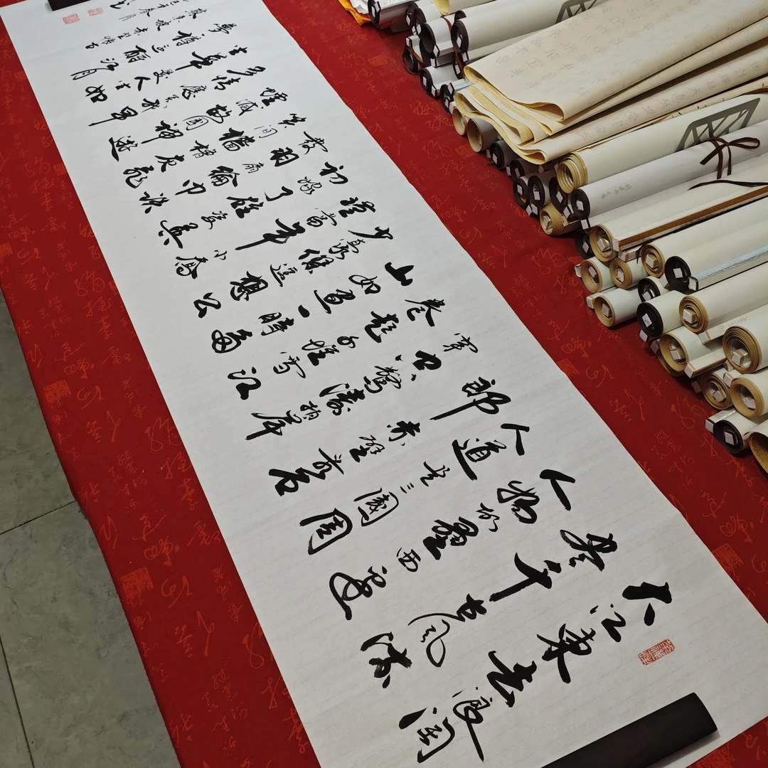 《赤壁怀古》李保军老师纯手写行书180×48厘米