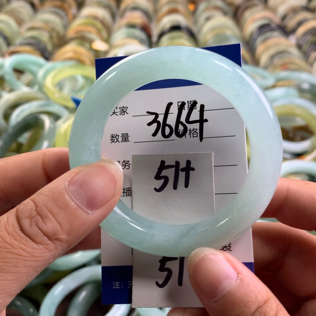 蛇纹石玉未镶嵌手镯3664