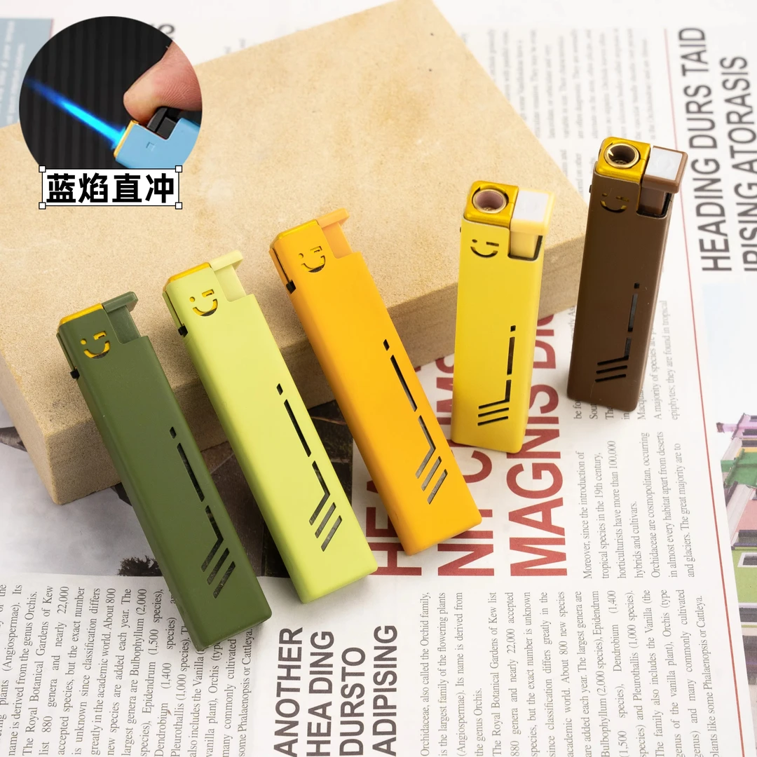 新款金属方块防风打火机可充气网红爆款创意打火机送男友礼物印字