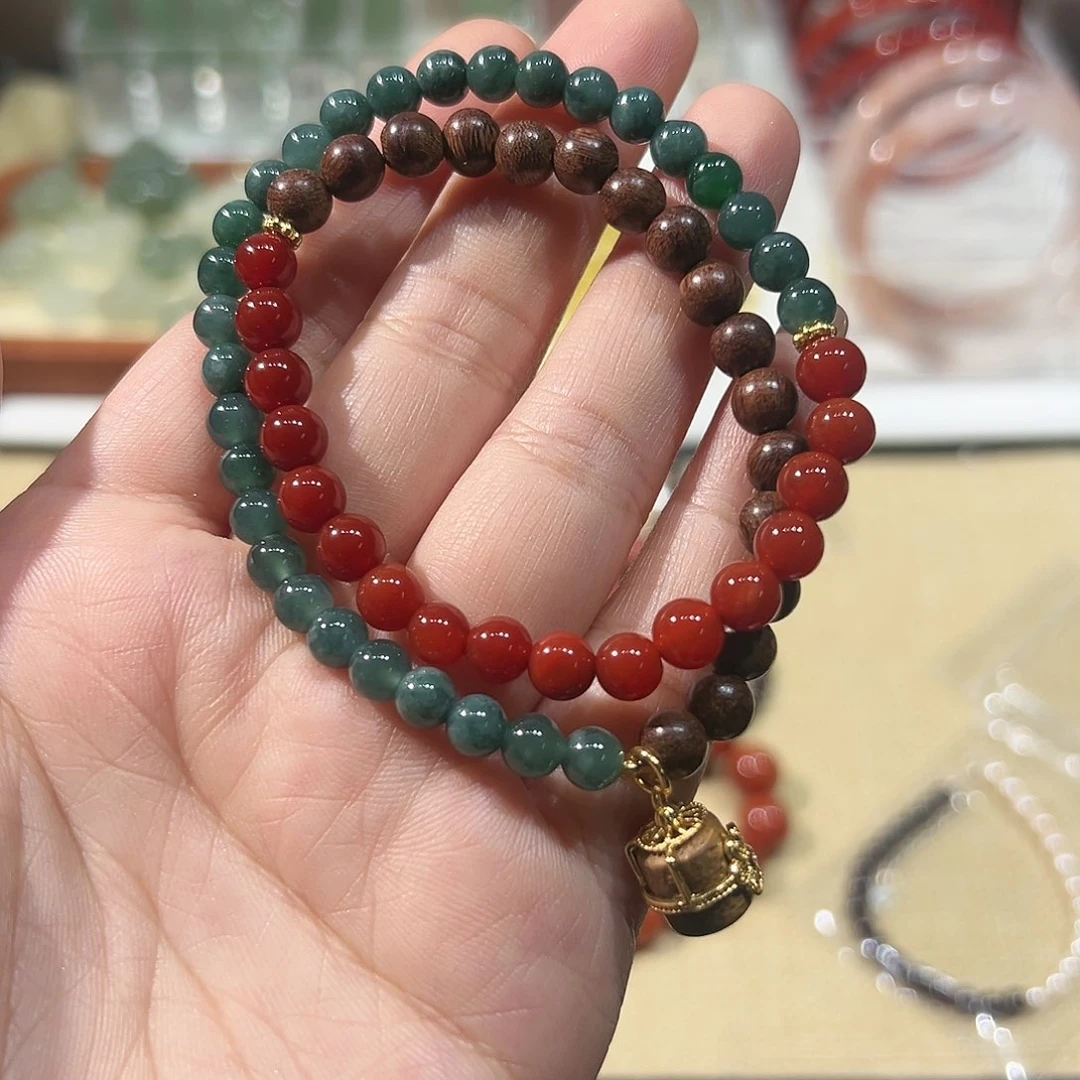 翡翠手链未镶嵌拍一发一